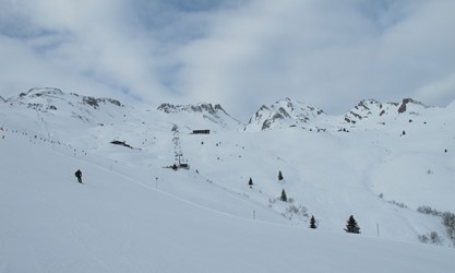Mittendrin im Skigebiet